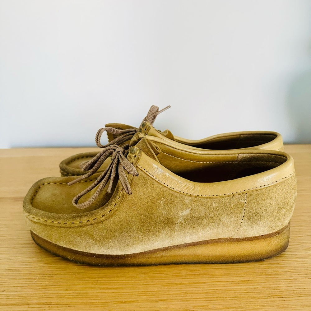 Vintage Clarks Wallabees suede shoes
